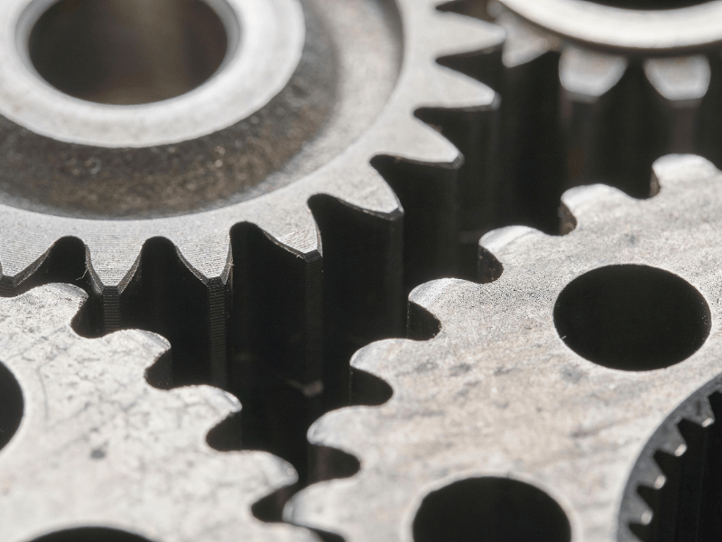 Close up of cogs