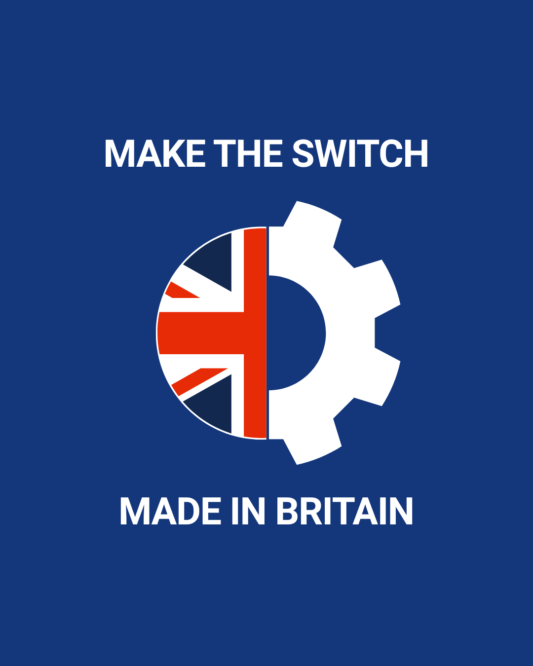 make the switch cog with the union jack flag